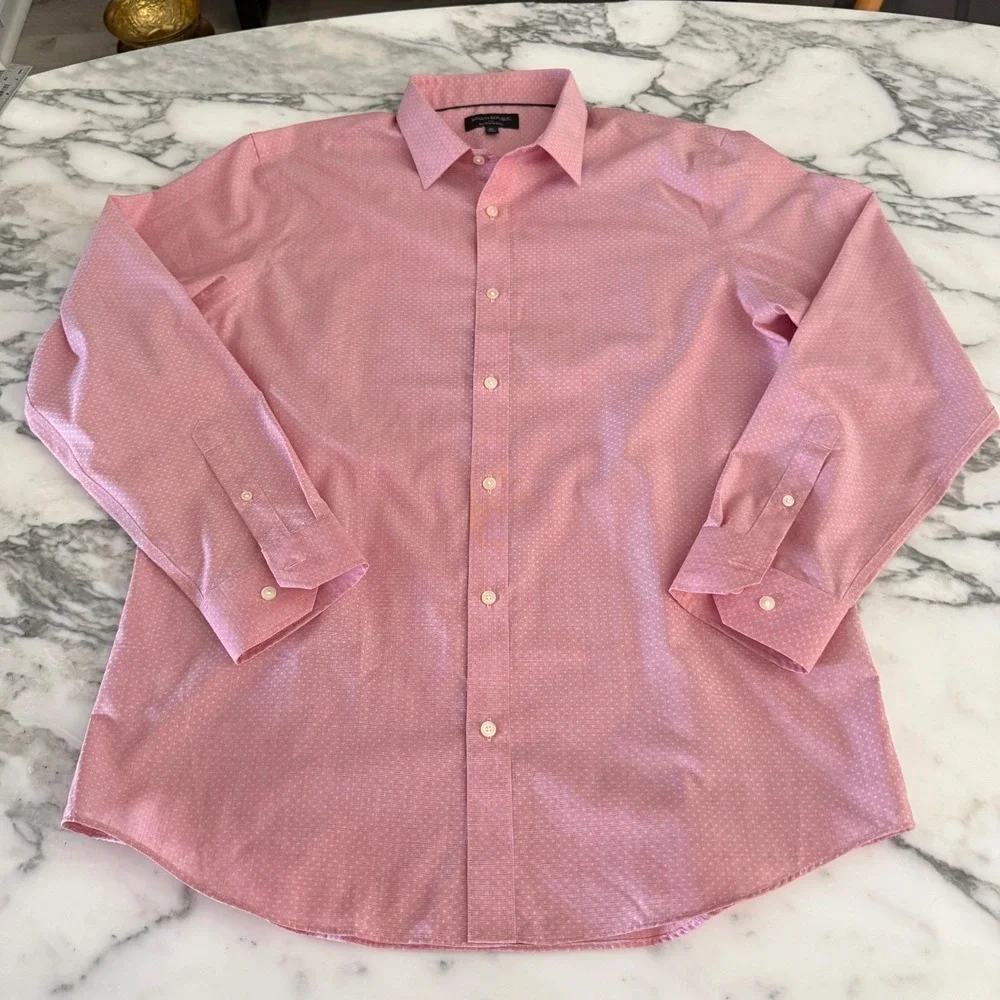 Banana Republic Long Sleeve Shirt Mens XL Red Cotton Button Up NEW